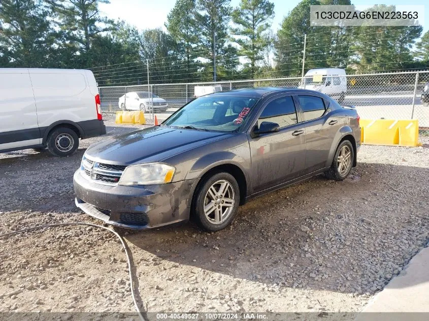 2014 Dodge Avenger Se VIN: 1C3CDZAG6EN223563 Lot: 40549527