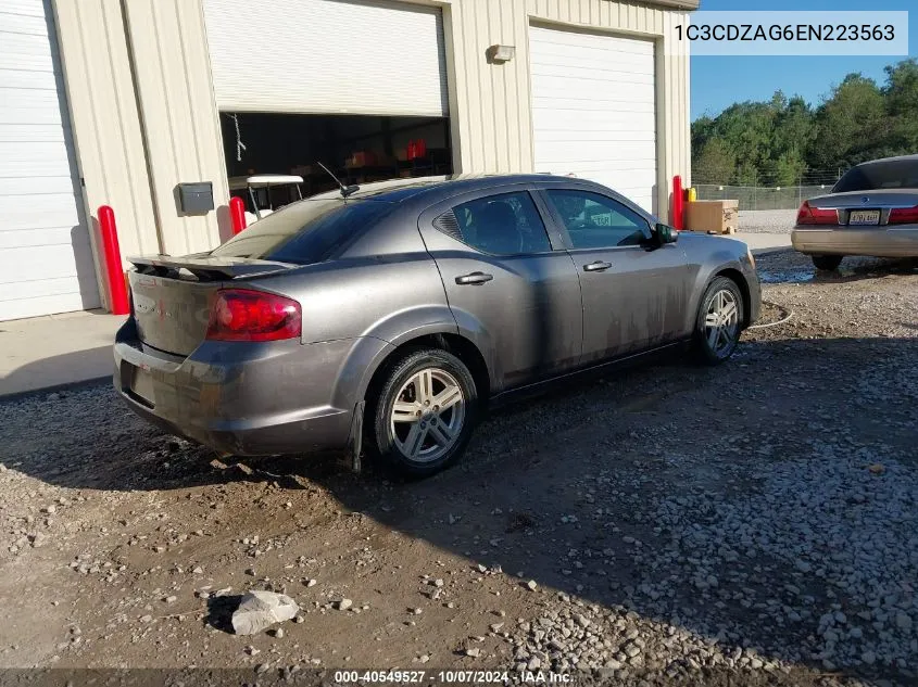 2014 Dodge Avenger Se VIN: 1C3CDZAG6EN223563 Lot: 40549527