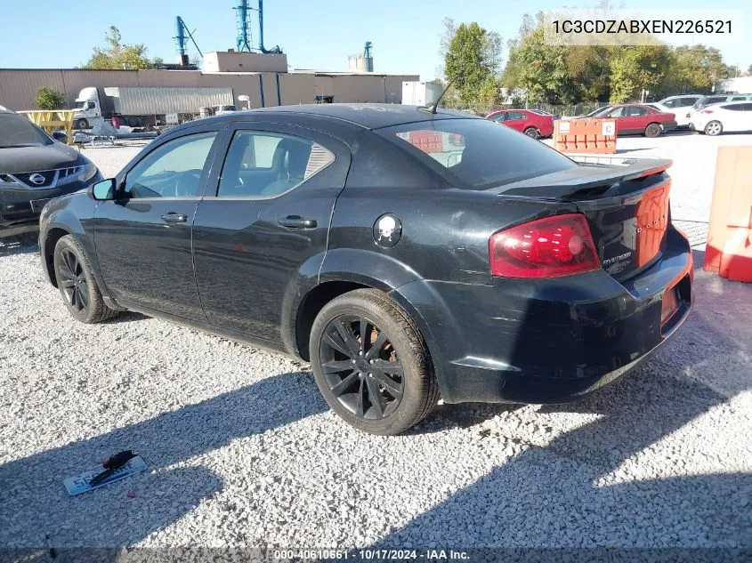 2014 Dodge Avenger Se VIN: 1C3CDZABXEN226521 Lot: 40610661