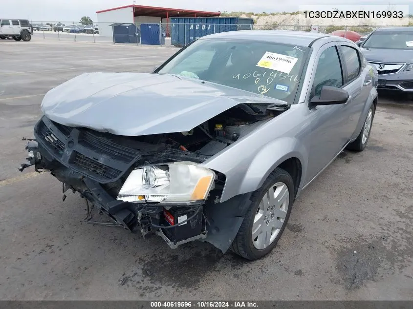 1C3CDZABXEN169933 2014 Dodge Avenger Se