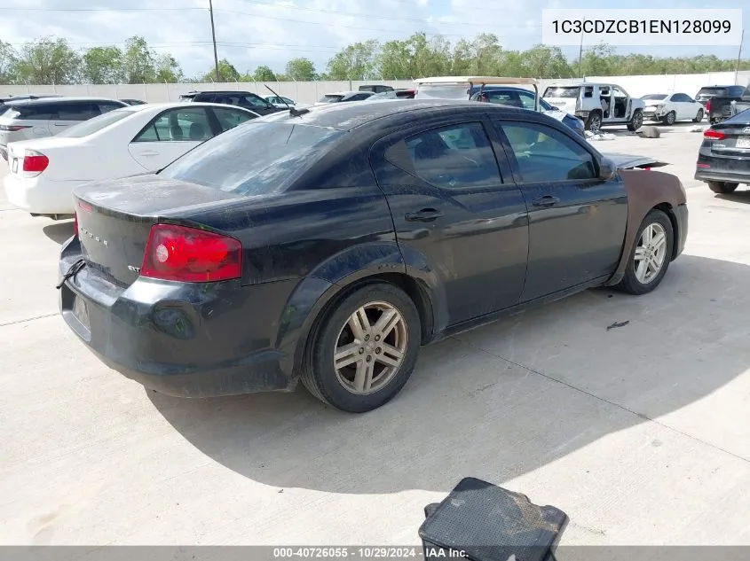 2014 Dodge Avenger Sxt VIN: 1C3CDZCB1EN128099 Lot: 40726055