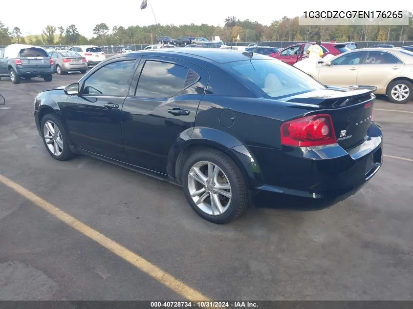 2014 Dodge Avenger Sxt VIN: 1C3CDZCG7EN176265 Lot: 40728734