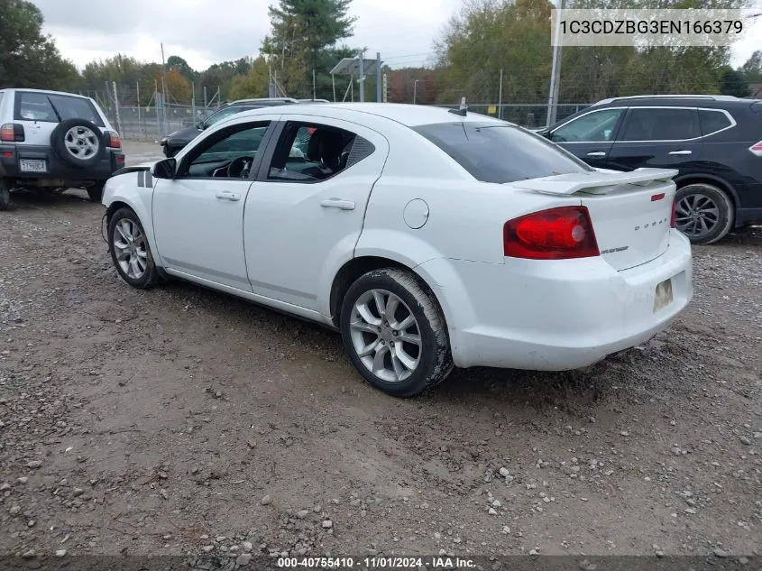 2014 Dodge Avenger R/T VIN: 1C3CDZBG3EN166379 Lot: 40755410