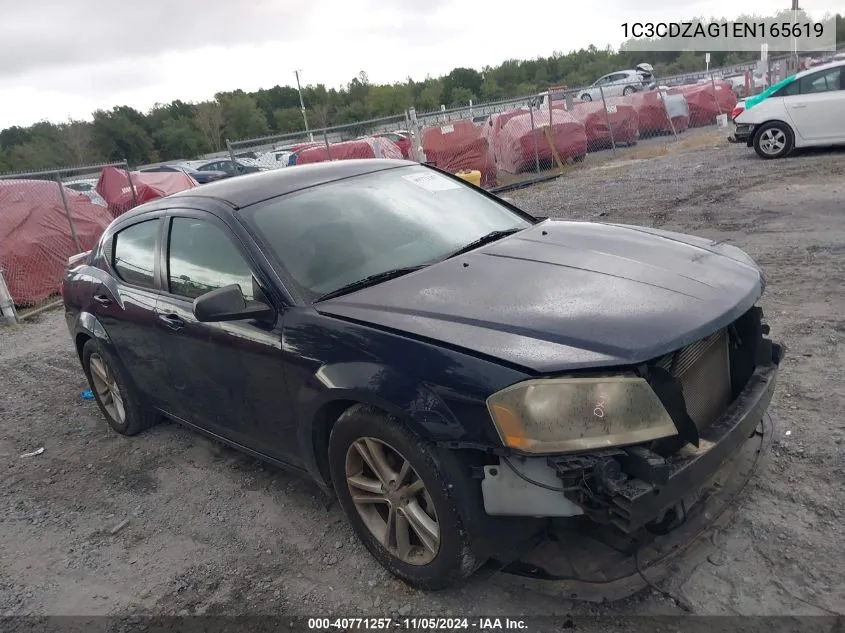 2014 Dodge Avenger Se VIN: 1C3CDZAG1EN165619 Lot: 40771257