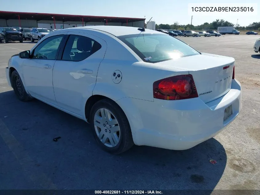 1C3CDZAB9EN235016 2014 Dodge Avenger Se