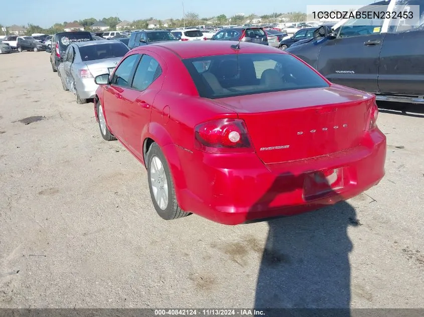 2014 Dodge Avenger Se VIN: 1C3CDZAB5EN232453 Lot: 40842124