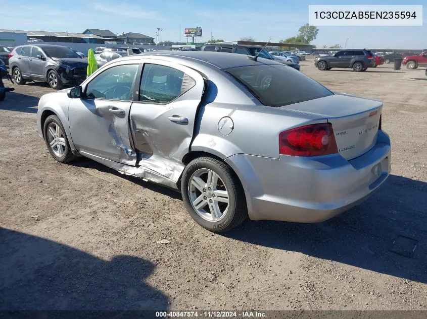 2014 Dodge Avenger Se VIN: 1C3CDZAB5EN235594 Lot: 40847574