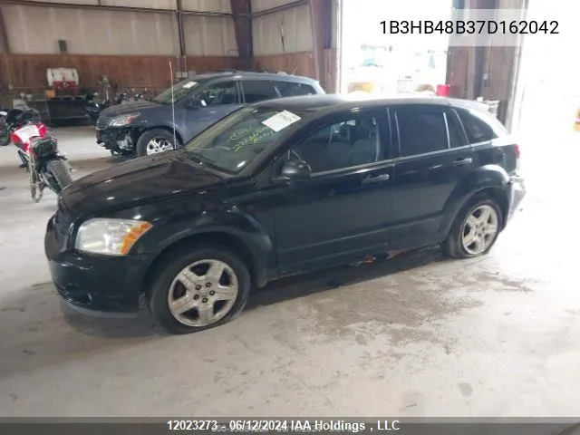 2007 Dodge Caliber Sxt VIN: 1B3HB48B37D162042 Lot: 12023273