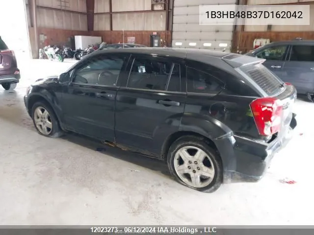 2007 Dodge Caliber Sxt VIN: 1B3HB48B37D162042 Lot: 12023273