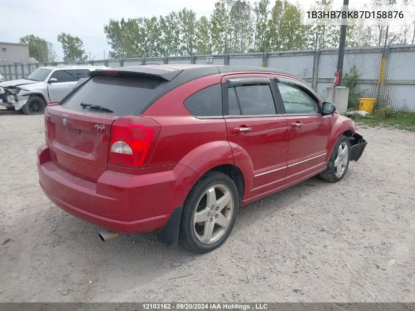 2007 Dodge Caliber VIN: 1B3HB78K87D158876 Lot: 12103162