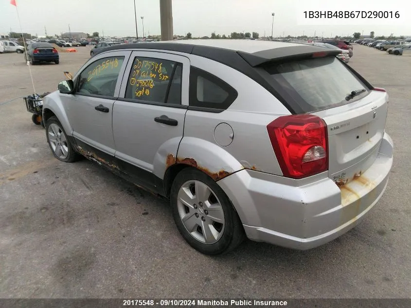 1B3HB48B67D290016 2007 Dodge Caliber Sxt