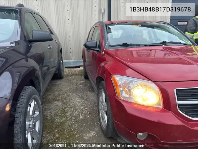 2007 Dodge Caliber Sxt VIN: 1B3HB48B17D319678 Lot: 20182091