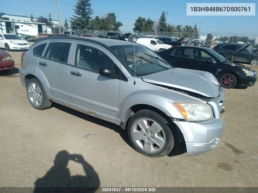 2007 Dodge Caliber Sxt VIN: 1B3HB48B67D500761 Lot: 30041637