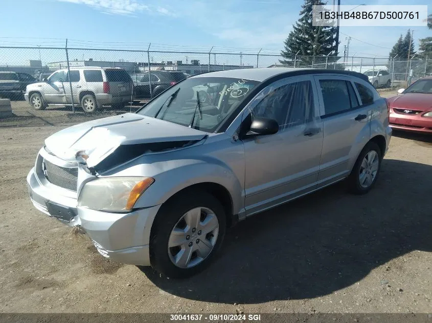 1B3HB48B67D500761 2007 Dodge Caliber Sxt