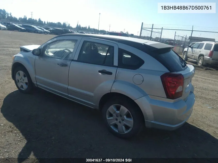 1B3HB48B67D500761 2007 Dodge Caliber Sxt