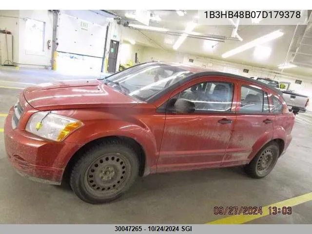 2007 Dodge Caliber Sxt VIN: 1B3HB48B07D179378 Lot: 30047265