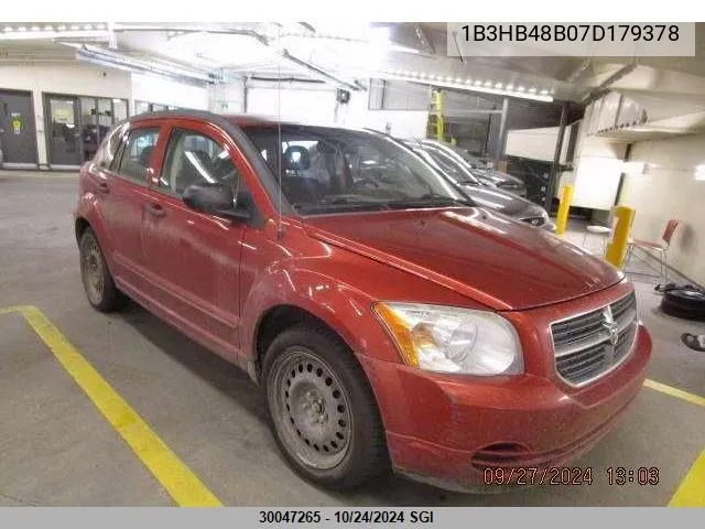 1B3HB48B07D179378 2007 Dodge Caliber Sxt