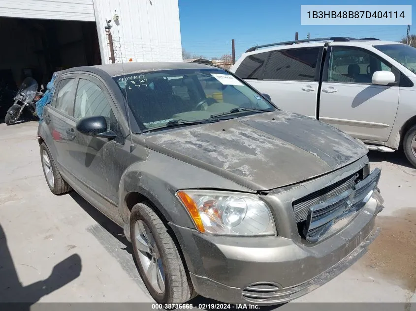 2007 Dodge Caliber Sxt VIN: 1B3HB48B87D404114 Lot: 38736668