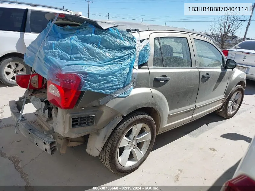 1B3HB48B87D404114 2007 Dodge Caliber Sxt