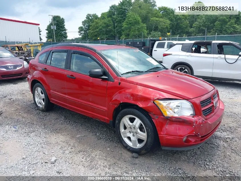 2007 Dodge Caliber Sxt VIN: 1B3HB48B27D588241 Lot: 39660019