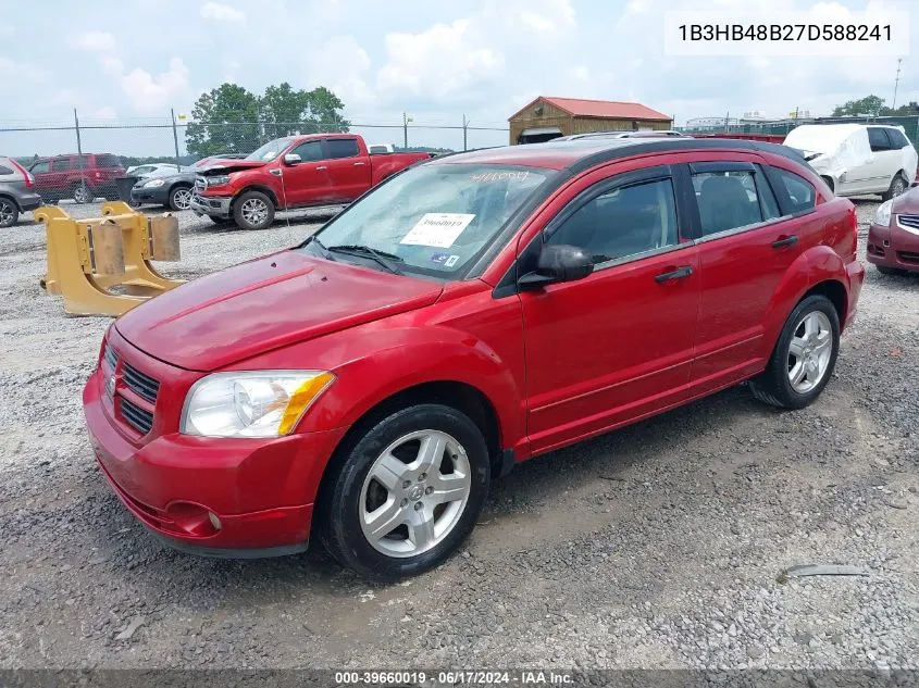 2007 Dodge Caliber Sxt VIN: 1B3HB48B27D588241 Lot: 39660019