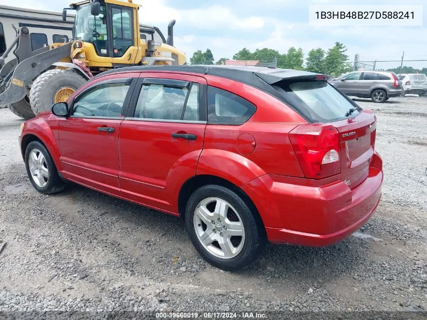 2007 Dodge Caliber Sxt VIN: 1B3HB48B27D588241 Lot: 39660019