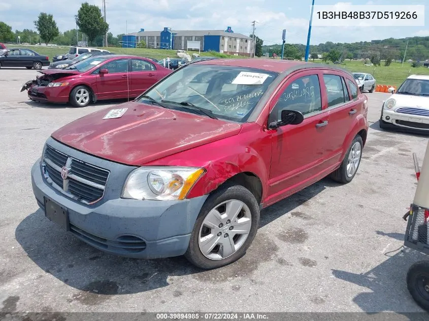 2007 Dodge Caliber Sxt VIN: 1B3HB48B37D519266 Lot: 39894985