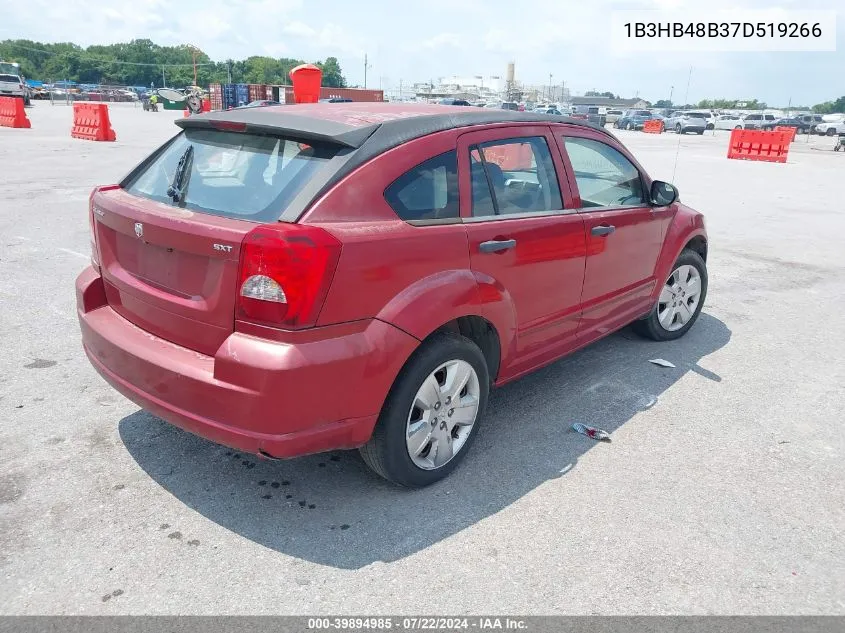 2007 Dodge Caliber Sxt VIN: 1B3HB48B37D519266 Lot: 39894985