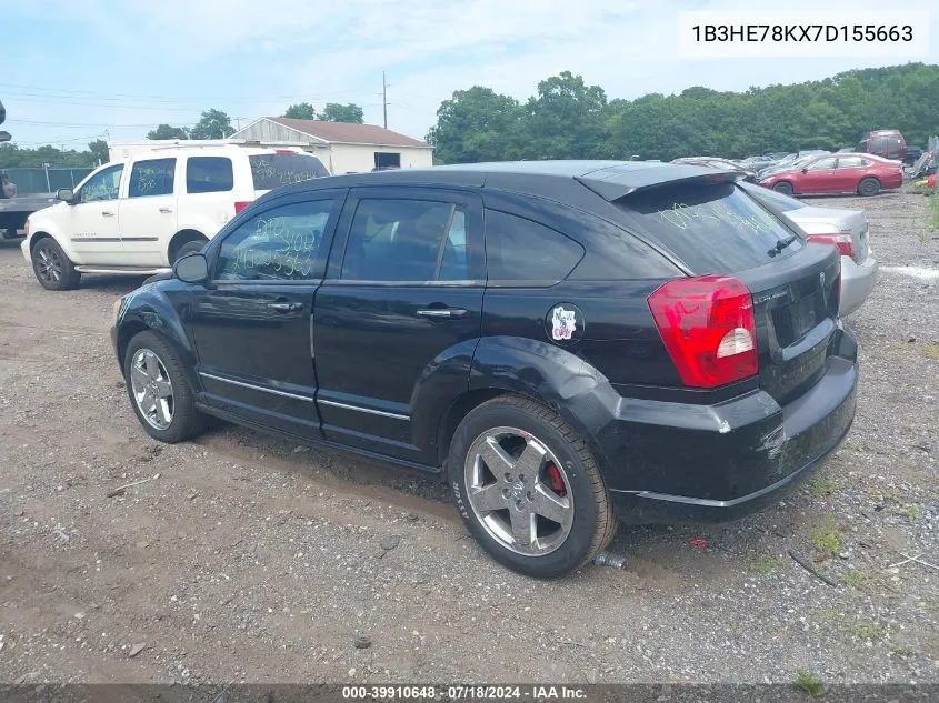 1B3HE78KX7D155663 2007 Dodge Caliber R/T