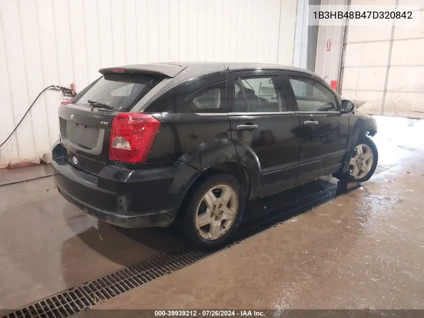 1B3HB48B47D320842 2007 Dodge Caliber Sxt