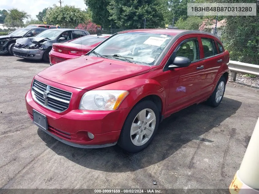 2007 Dodge Caliber Sxt VIN: 1B3HB48B87D313280 Lot: 39991659