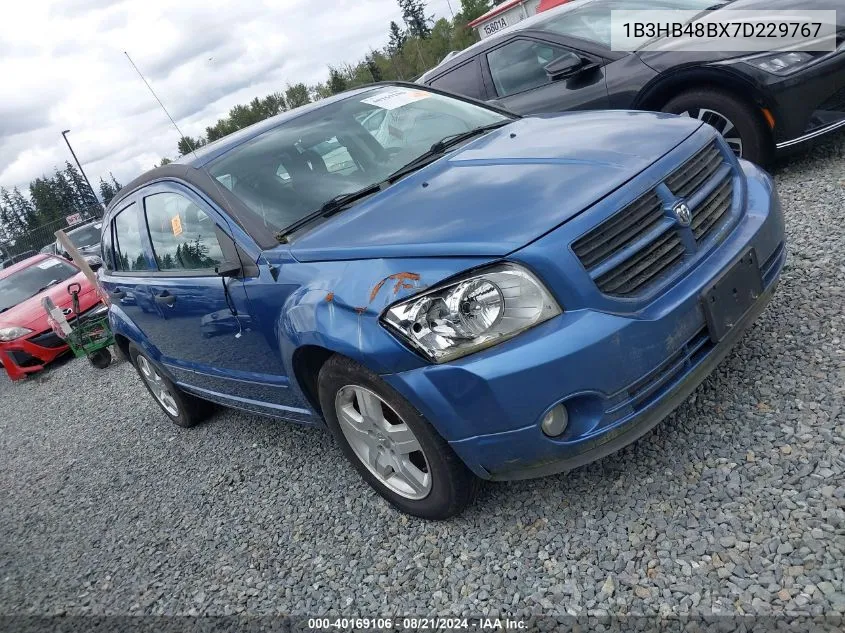 2007 Dodge Caliber Sxt VIN: 1B3HB48BX7D229767 Lot: 40169106