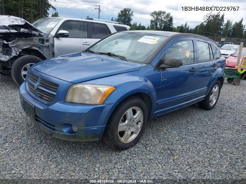 2007 Dodge Caliber Sxt VIN: 1B3HB48BX7D229767 Lot: 40169106