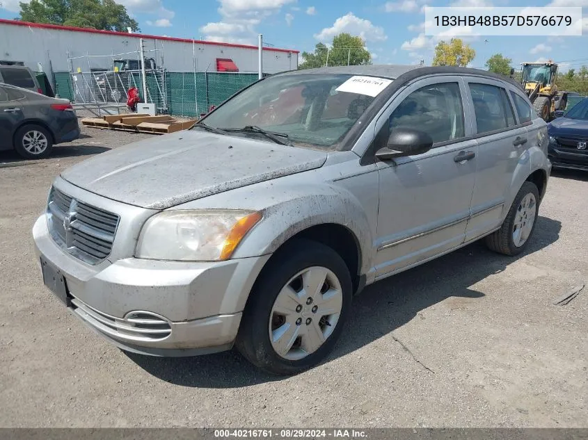 2007 Dodge Caliber Sxt VIN: 1B3HB48B57D576679 Lot: 40216761