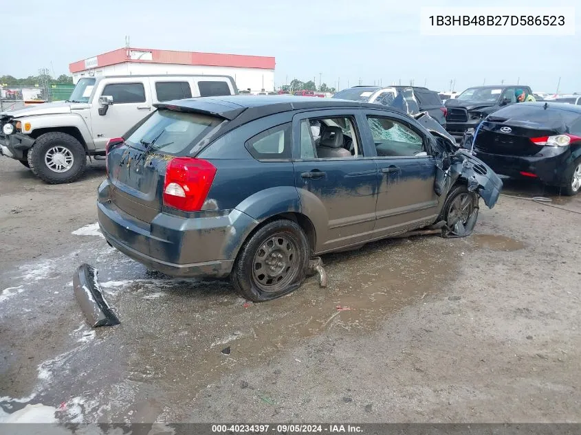 2007 Dodge Caliber Sxt VIN: 1B3HB48B27D586523 Lot: 40234397