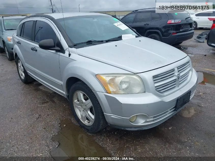 2007 Dodge Caliber Sxt VIN: 1B3HB48B97D561375 Lot: 40239274