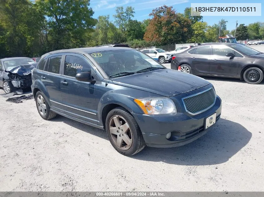 2007 Dodge Caliber R/T VIN: 1B3HE78K47D110511 Lot: 40266601