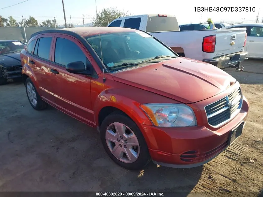 2007 Dodge Caliber Sxt VIN: 1B3HB48C97D337810 Lot: 40302020