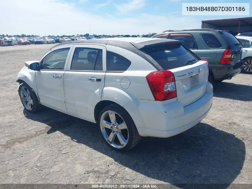 2007 Dodge Caliber Sxt VIN: 1B3HB48B07D301186 Lot: 40305012