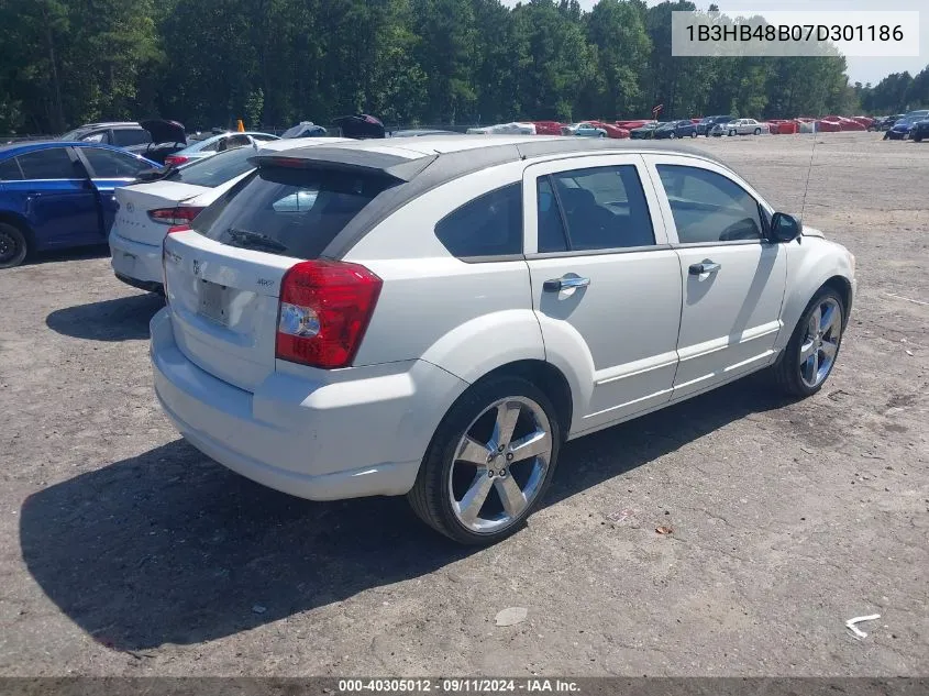 2007 Dodge Caliber Sxt VIN: 1B3HB48B07D301186 Lot: 40305012