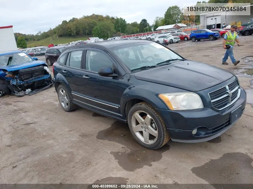 2007 Dodge Caliber R/T VIN: 1B3HB78K07D345884 Lot: 40399652