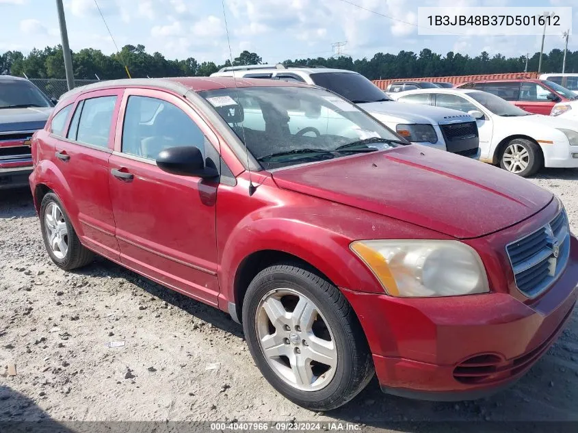 2007 Dodge Caliber Sxt VIN: 1B3JB48B37D501612 Lot: 40407966