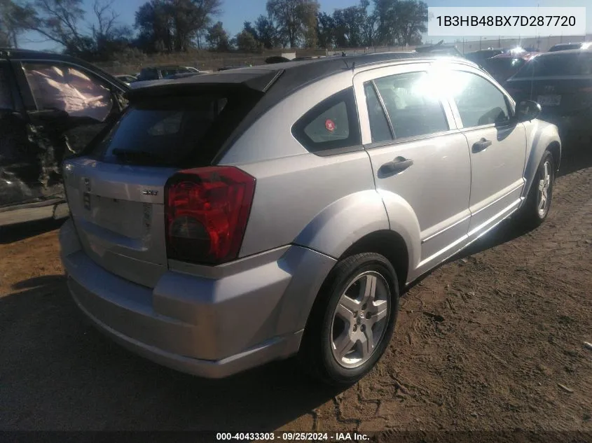 2007 Dodge Caliber Sxt VIN: 1B3HB48BX7D287720 Lot: 40433303