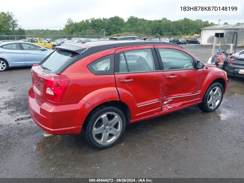 2007 Dodge Caliber R/T VIN: 1B3HB78K87D148199 Lot: 40444272