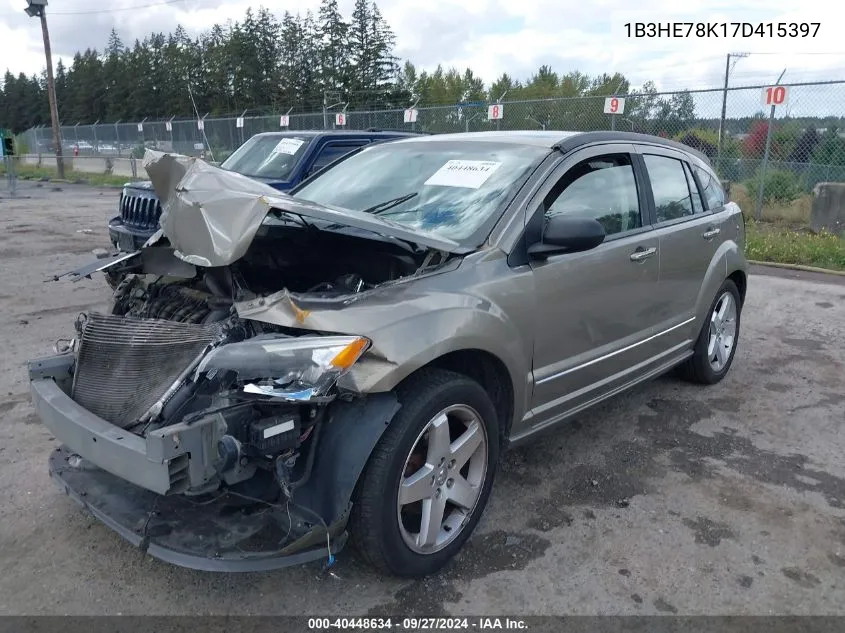 2007 Dodge Caliber R/T VIN: 1B3HE78K17D415397 Lot: 40448634