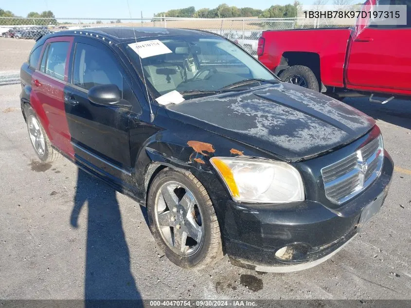 2007 Dodge Caliber R/T VIN: 1B3HB78K97D197315 Lot: 40470754