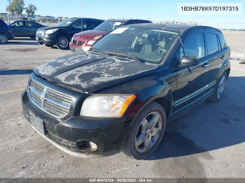 2007 Dodge Caliber R/T VIN: 1B3HB78K97D197315 Lot: 40470754