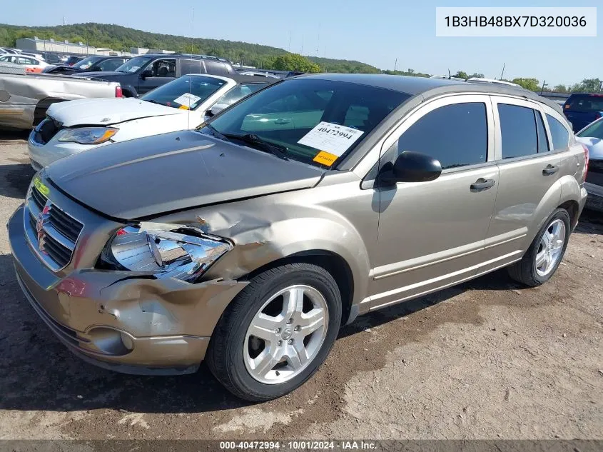 2007 Dodge Caliber Sxt VIN: 1B3HB48BX7D320036 Lot: 40472994