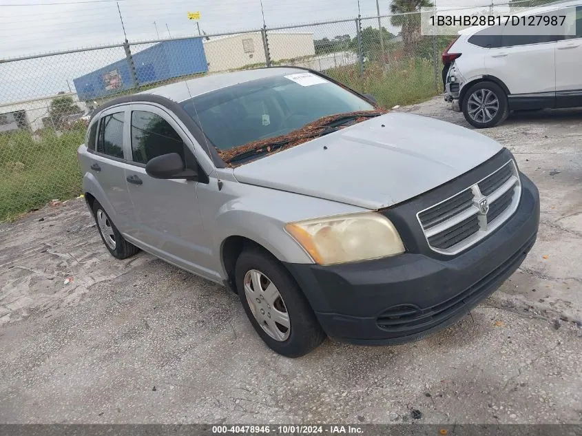 2007 Dodge Caliber VIN: 1B3HB28B17D127987 Lot: 40478946