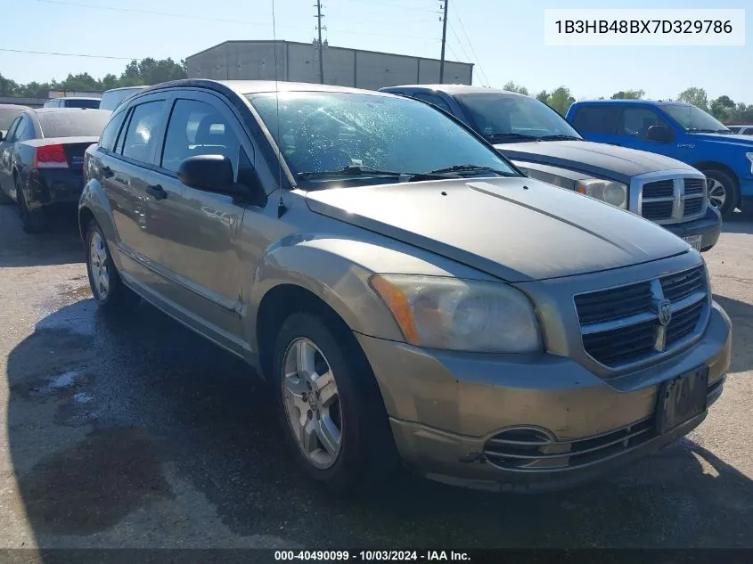 2007 Dodge Caliber Sxt VIN: 1B3HB48BX7D329786 Lot: 40490099